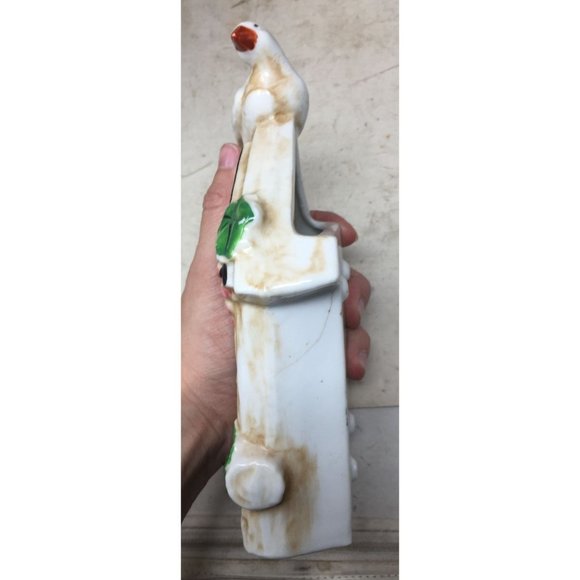 Vintage Hand Painted Cuckoo Clock Wall Vase Pocket Planter - Picture 5 of 7